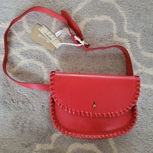 NWT Madewell leather belt bag with woven detail